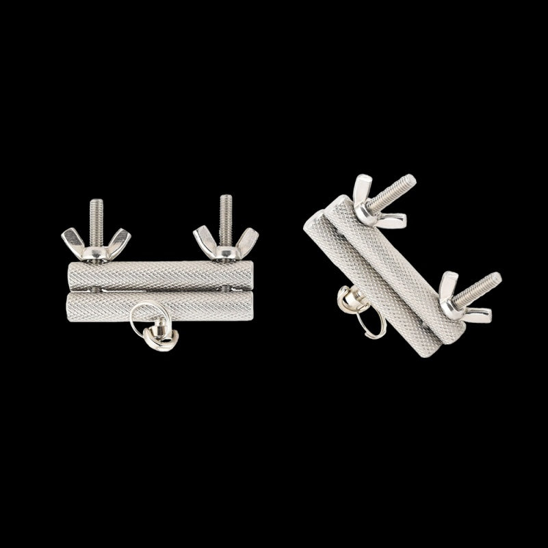 Rose Nipple Clamps Restraint Set – Stainless Steel BDSM Art Necklace