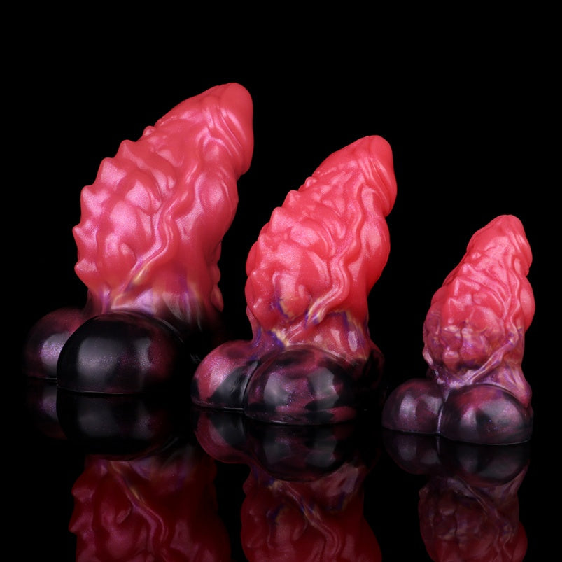 Thick Bad Dragon Dildo Butt Plug – Blood-Red Silicone Monsterdildo Women Masturbation Toy