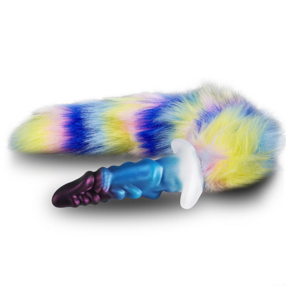 Wearable Fantasy Dragon Silicone Butt Plug with Detachable Tail-Anal Dildo for Roleplay & Orgasmic Massage