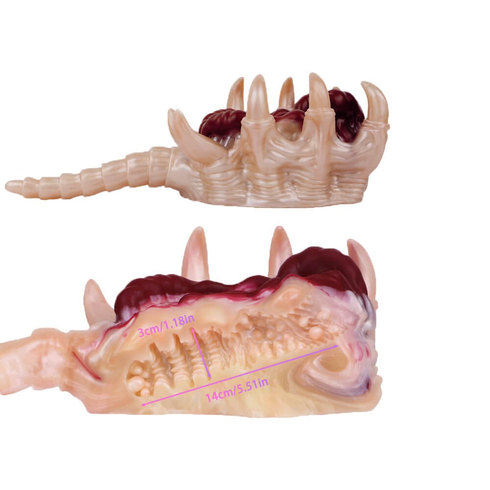 Facehugger Fantasy Alien Monster Silicone Male Manual Masturbator - Tarisss Sex Toy Store