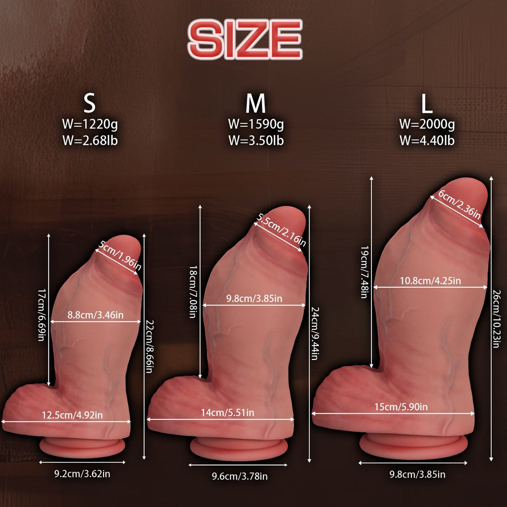 Fantasy Anal Dildo with Strong Suction Cups, Flexible Thick Buttplug Toy for Advanced Players Prostate Stimulation Adult Sex Toy - Tarisss Sex Toy Store