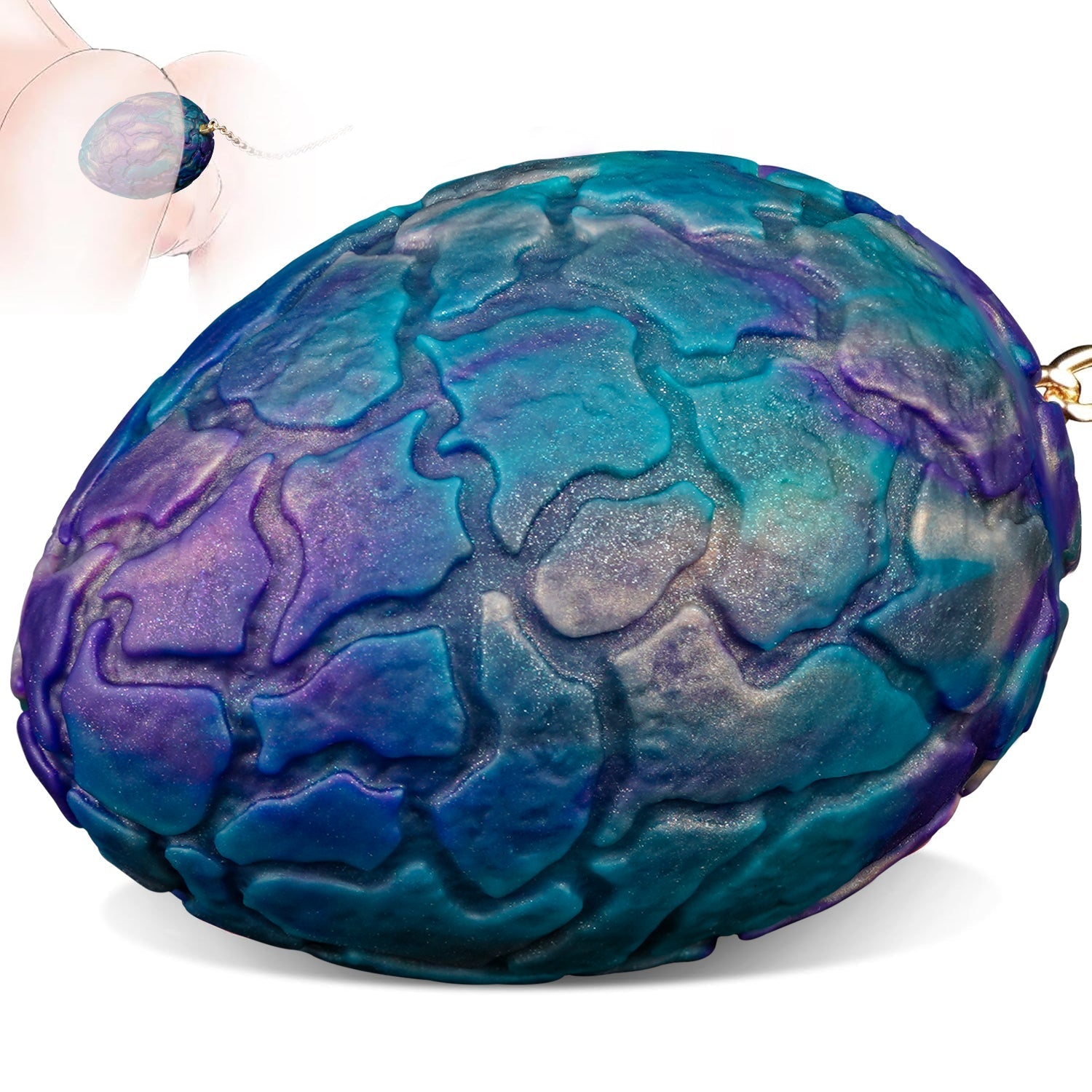 Fantasy Dragon Egg Anal Plug Set with Chain Pull - Tarisss Sex Toy Store