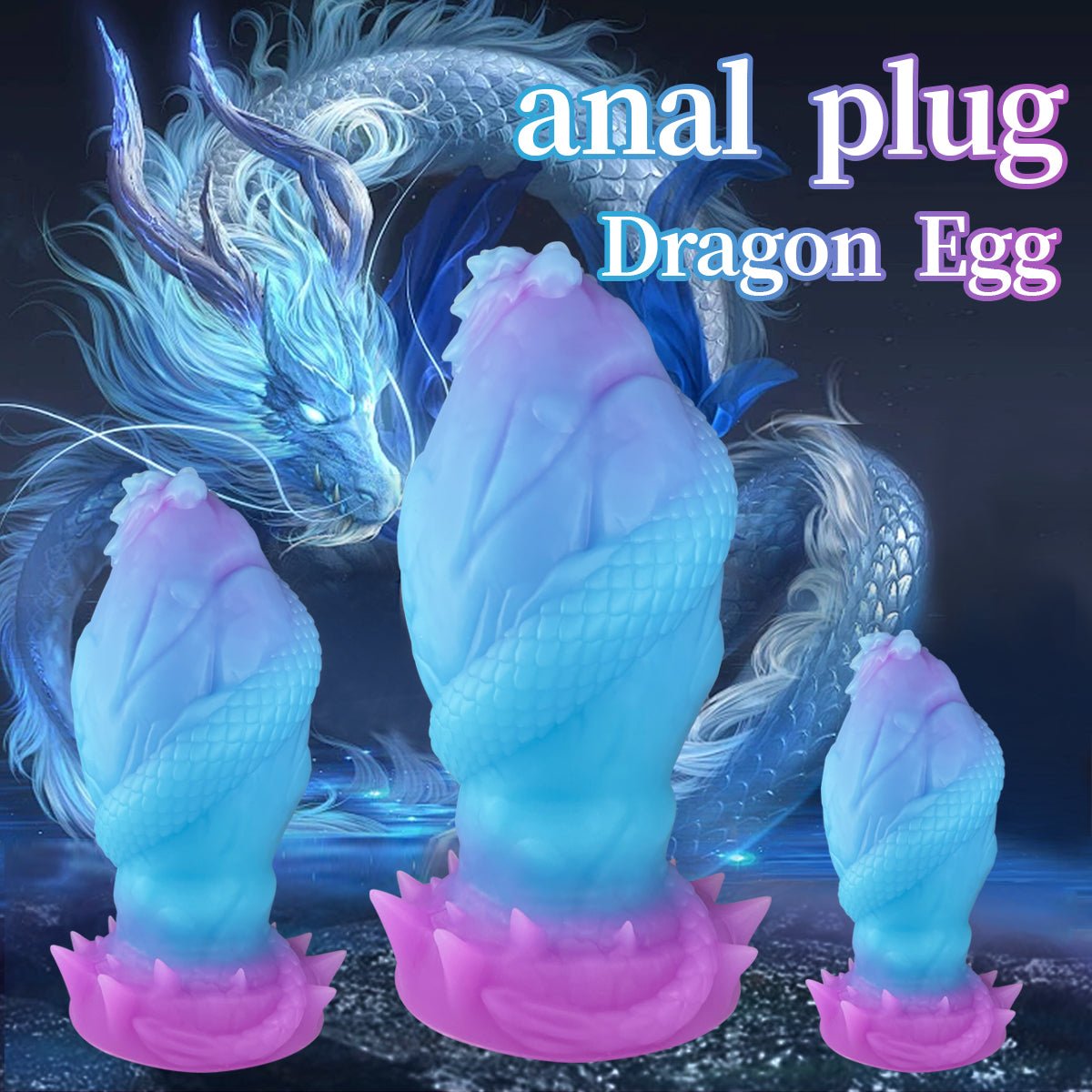 Fantasy Dragon - Inspired Silicone Plug with Suction Base - Tarisss Sex Toy Store