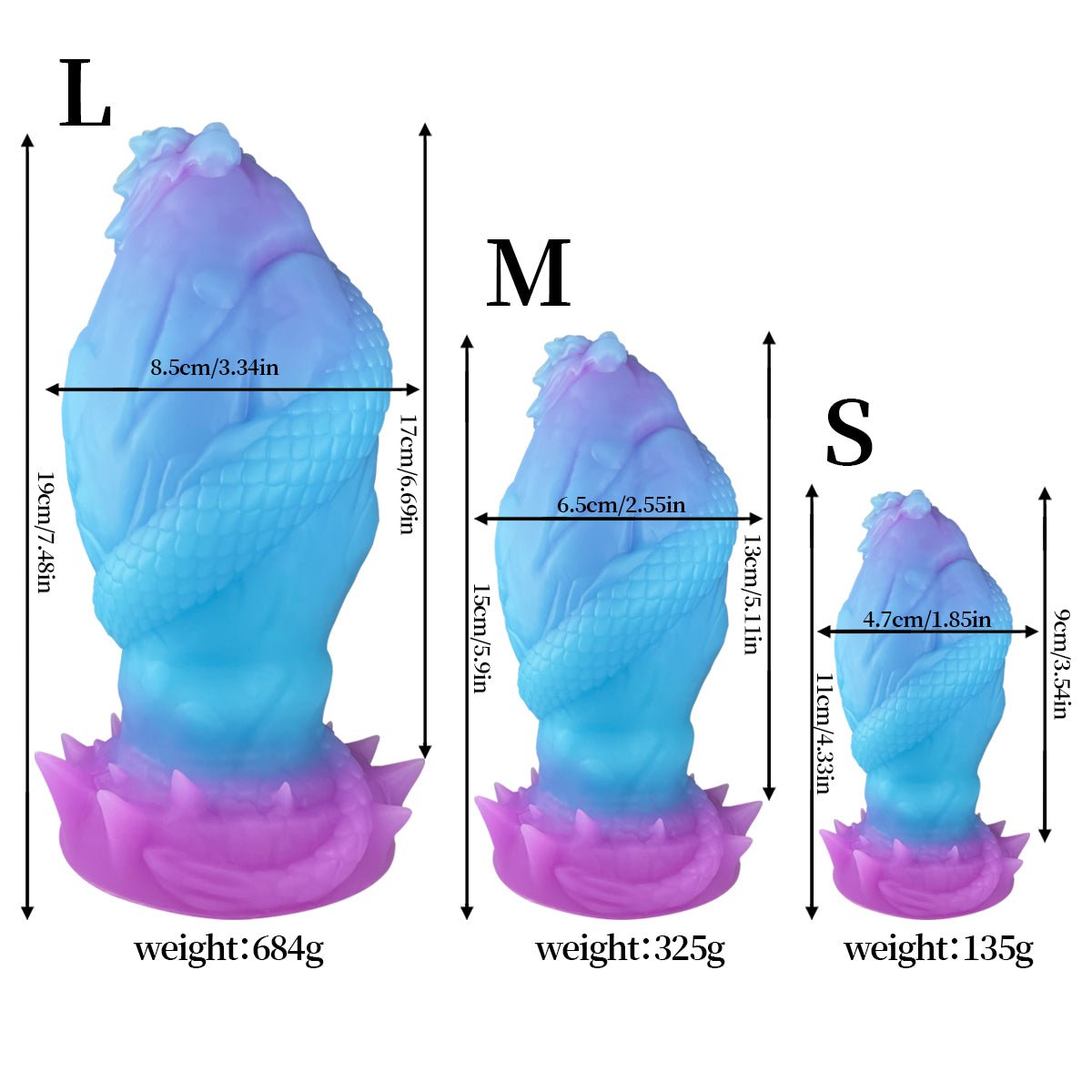 Fantasy Dragon - Inspired Silicone Plug with Suction Base - Tarisss Sex Toy Store