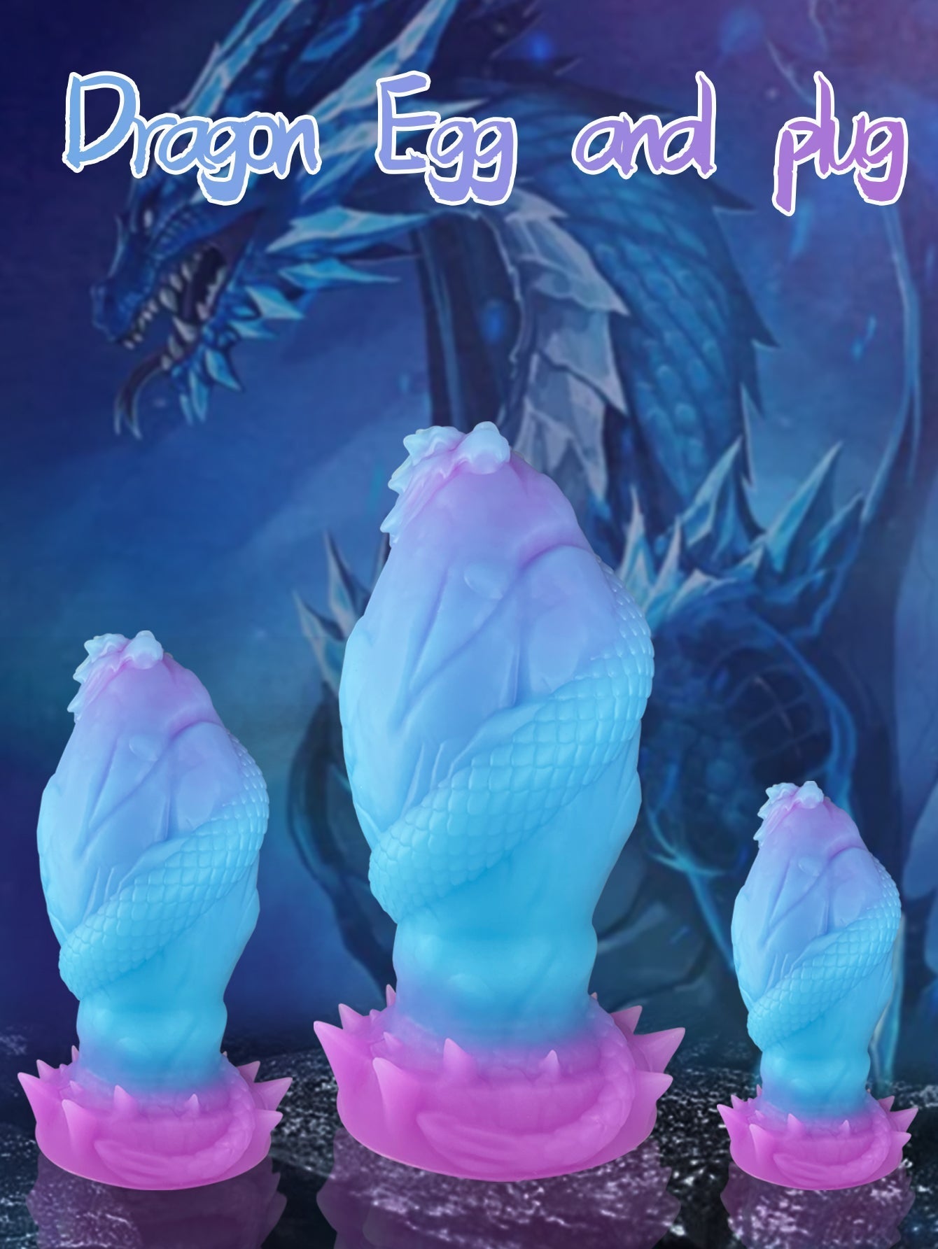 Fantasy Dragon - Inspired Silicone Plug with Suction Base - Tarisss Sex Toy Store