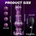Fantasy Dragon Silicone Dildo with Inflation Pump - Tarisss Sex Toy Store