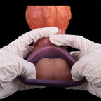 Fantasy Flame Silicone Penis Sleeve with Textured Bulb & Suction Base - Tarisss Sex Toy Store