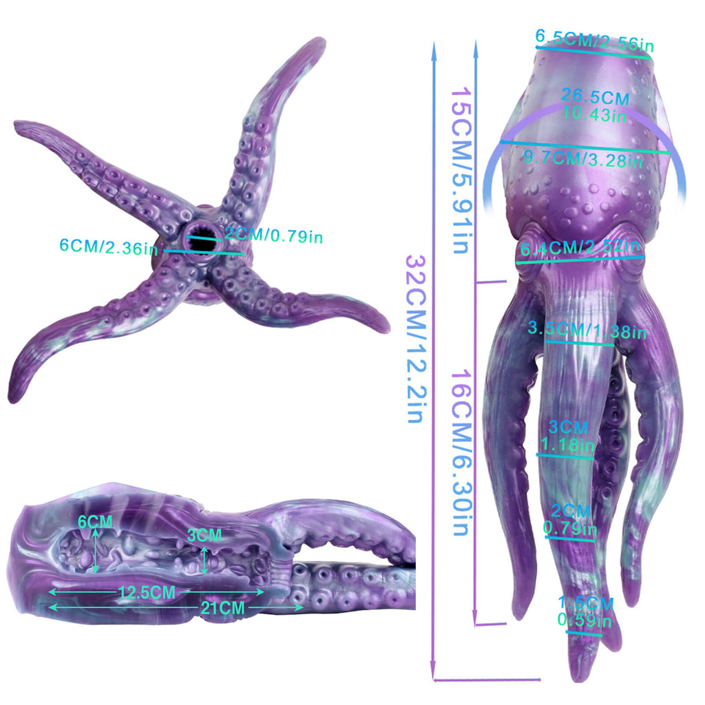 Fantasy Octopus Tentacle Silicone Male Manual Masturbator - Tarisss Sex Toy Store