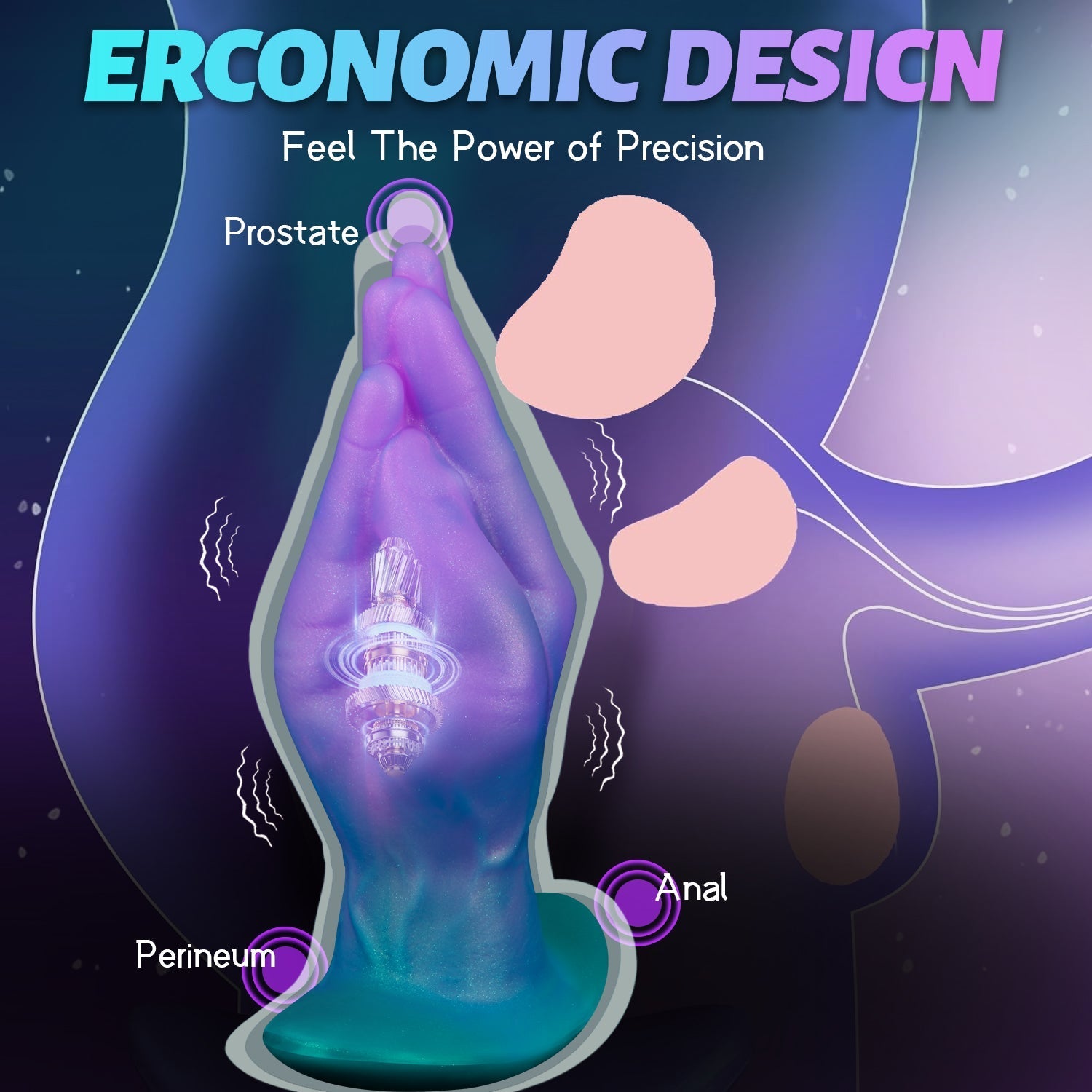 Fantasy Textured Silicone Dildo with Tapered Tip - Tarisss Sex Toy Store