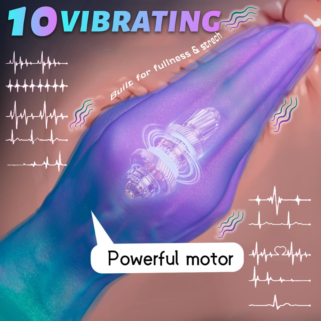 Fantasy Textured Silicone Dildo with Tapered Tip - Tarisss Sex Toy Store
