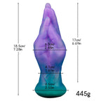 Fantasy Textured Silicone Dildo with Tapered Tip - Tarisss Sex Toy Store