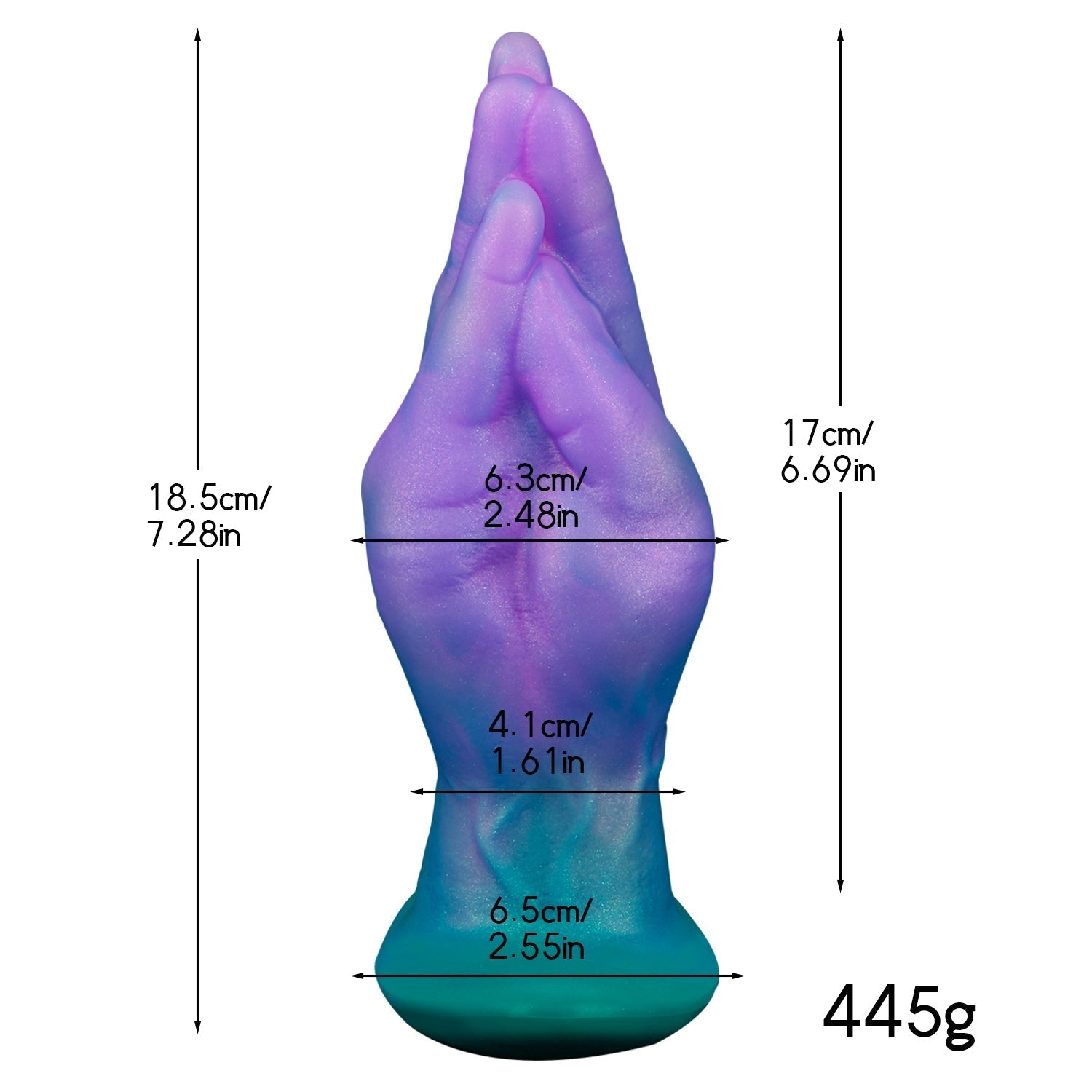 Fantasy Textured Silicone Dildo with Tapered Tip - Tarisss Sex Toy Store