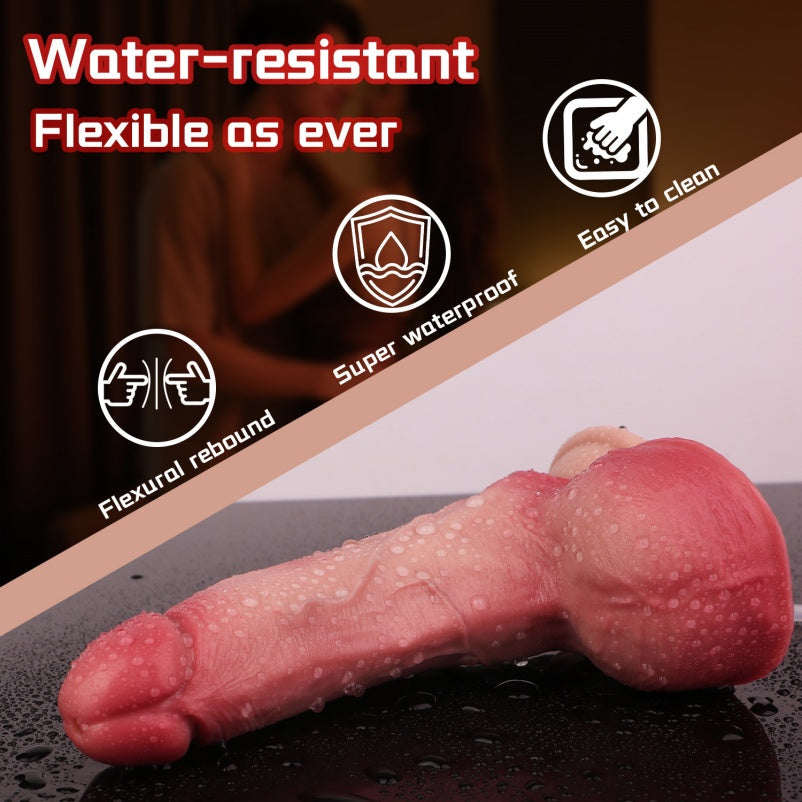 Squirting Dildo with Suction Cup – Tapered G-Spot Silicone, Strap-On Compatible | Domlust