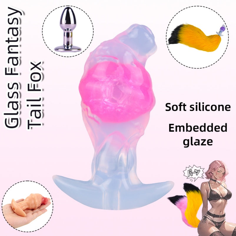 Fox Fantasy Realistic Dildo Anal Plug – Strap-On Bondage Anal BDSM Restraint Sex Toys for Women