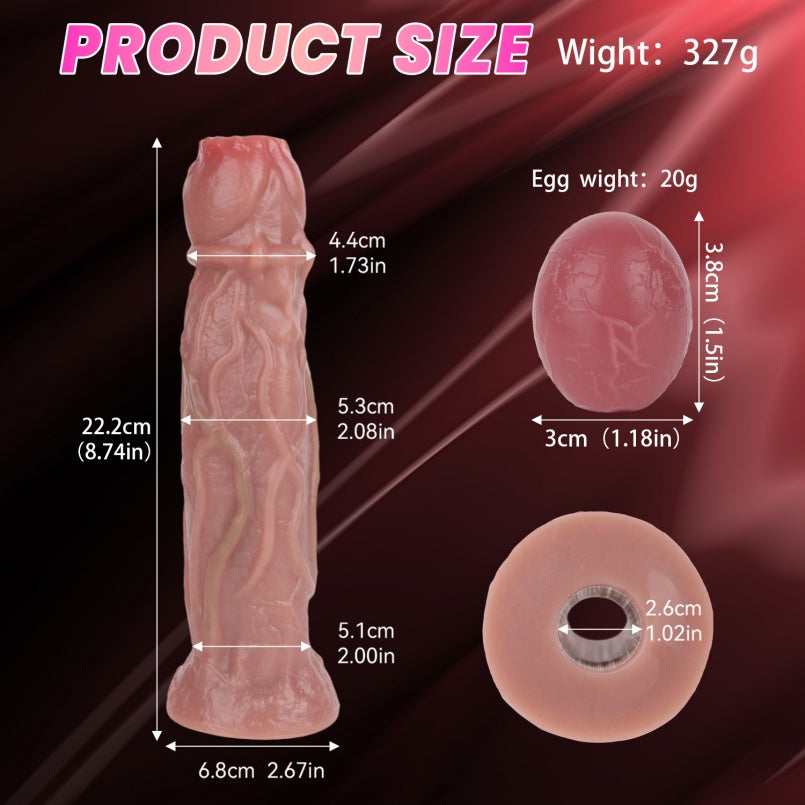 Fantasy Realistic Ovipositor Dildo – Egg Laying Tool for Anal and Vaginal Expansion Stimulator