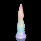 Domlust Clear Jelly Tentacle Dildo – Platinum Silicone Suction Cup Fantasy Dragon Anal G-Spot Fetish Sex Toy