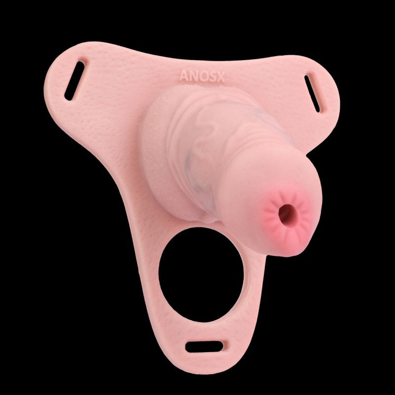 Strap-on Cock Sleeve Pants - Open-end Stand-to-Pee Penis Extender Sex Toys for Men