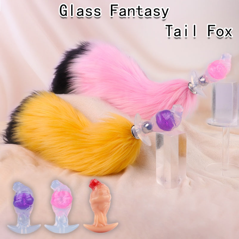 Fox Fantasy Realistic Dildo Anal Plug – Strap-On Bondage Anal BDSM Restraint Sex Toys for Women