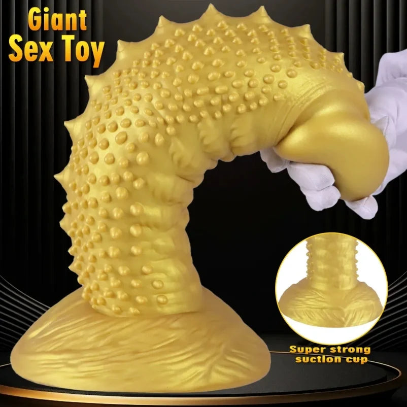 Wolf Fang Fantasy Dildo – Giant Platinum Silicone Fist Dildo for Extreme Anal & Vaginal Expansion | Domlust
