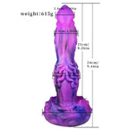Domlust DrakeWave – Purple Dragon Vibrating Dildo | 10 Vibration + 7 Thrust Modes | Wireless Remote Platinum Silicone
