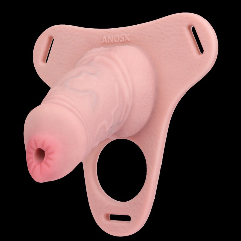 Strap-on Cock Sleeve Pants - Open-end Stand-to-Pee Penis Extender Sex Toys for Men