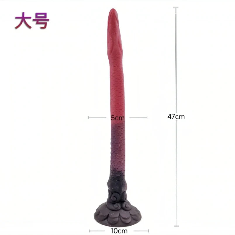 Glow-in-the-Dark Tentacle Dildo | Long Silicone Anal Whip & Butt Plug by Domlust