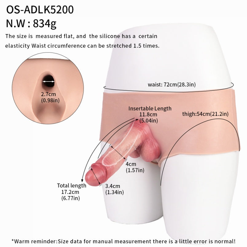 Realistic Silicone 5-Inch Penis Sleeve – Intimacy Aid for Men Sex Toys with Erectile Difficulties