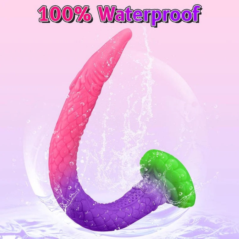 Glow-in-the-Dark Tentacle Dildo | Long Silicone Anal Whip & Butt Plug by Domlust