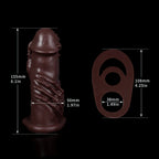 Fist Monsterdildo Cock Sleeve Extender - Blowjob Realistic Penis Ring Silicone Couple Sex Toy