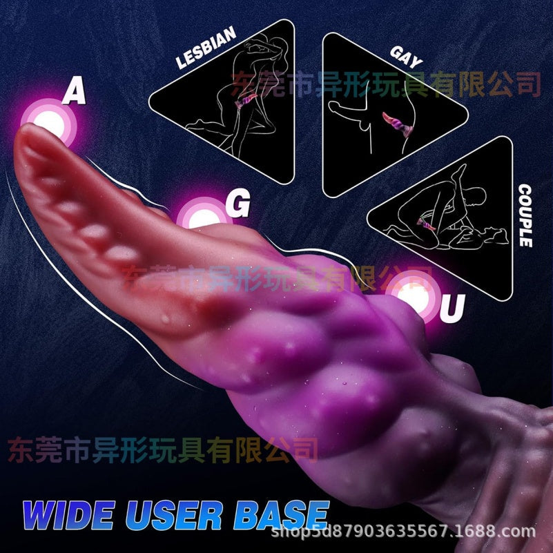 Purple Tentacle Dildo – Platinum Silicone Octopus Spiral Monster | Dragon Dildo Fantasy