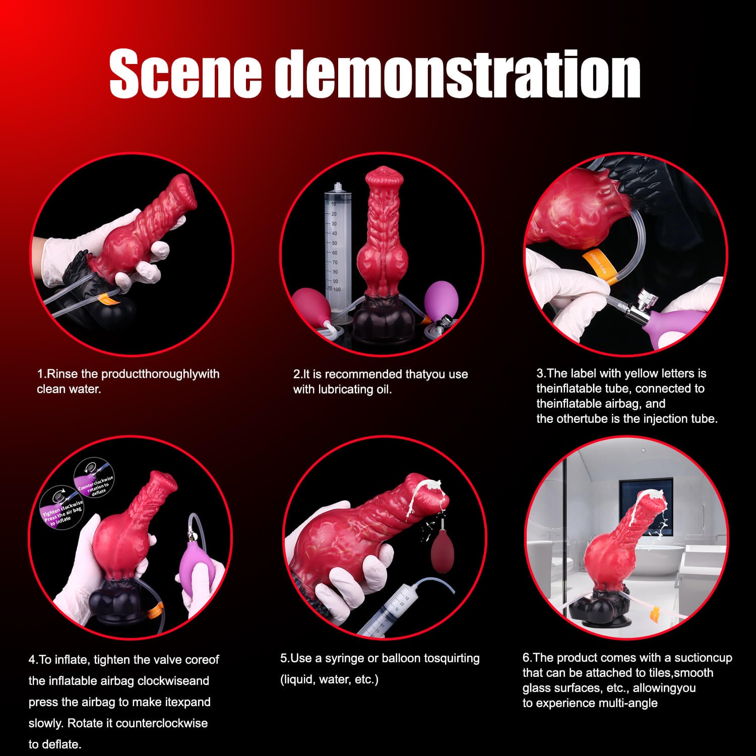 Fenrix 8 Inch Squirting Wolf Dildo with Inflatable Knot - Tarisss Sex Toy Store