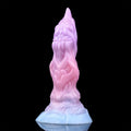 Inflatable Dragon Dildo – Knotted Drake’s Dick Butt Plug | Platinum Silicone | Expandable Girth