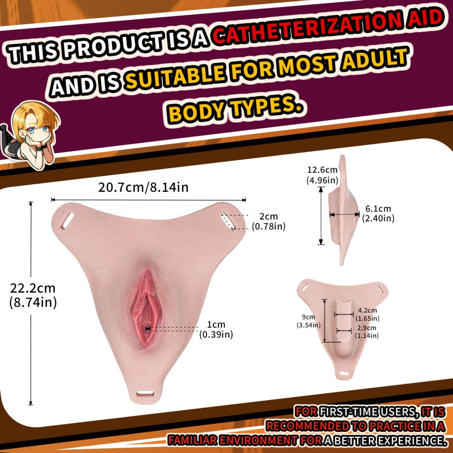 Realistic Silicone Fake Vagina Pussy Pants | Wearable Artificial Vagina Urination Device for Femboys & Crossdressers
