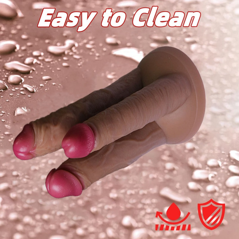 Monster Triple Fist Dildo with Suction Cup — Deep Anal & Vaginal Expansion Fantasy Toy in Body-Safe Silicone