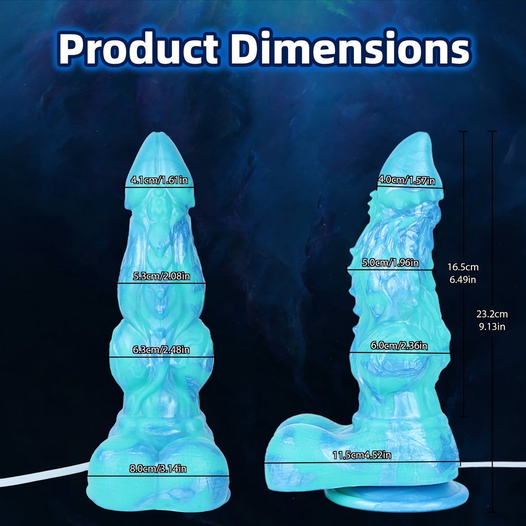 Sacred Dragon Squirting Fantasy Dildo | Knotted Alien Dildo with Ejaculating Function | Domlust