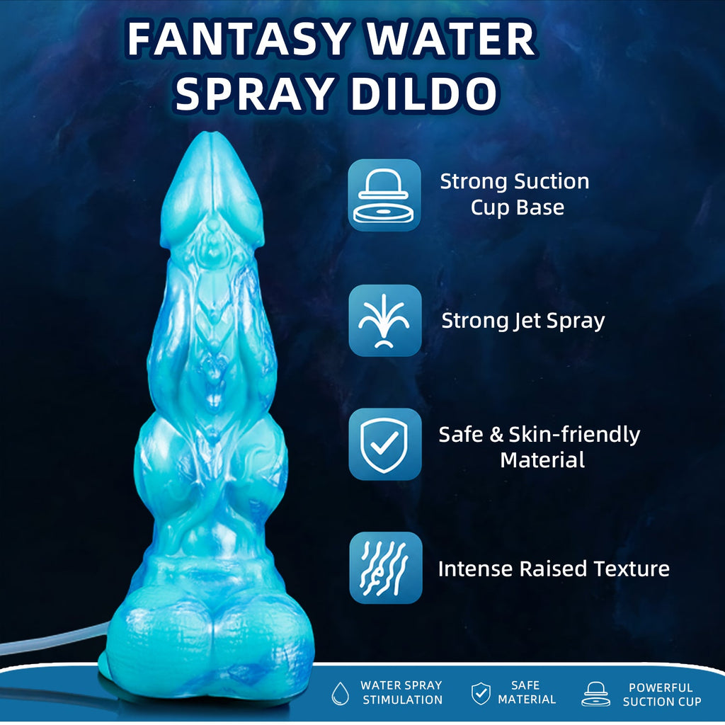 Sacred Dragon Squirting Fantasy Dildo | Knotted Alien Dildo with Ejaculating Function | Domlust