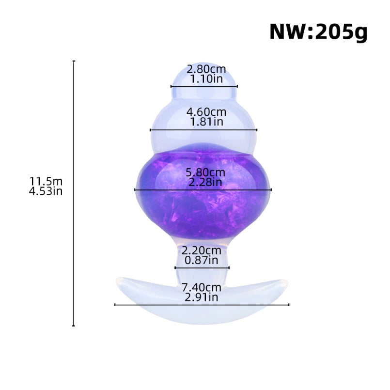 Jelly Silicone Butt Plug Fantasy Dildo – Anchor Design for Stability and Body-Conforming Fit