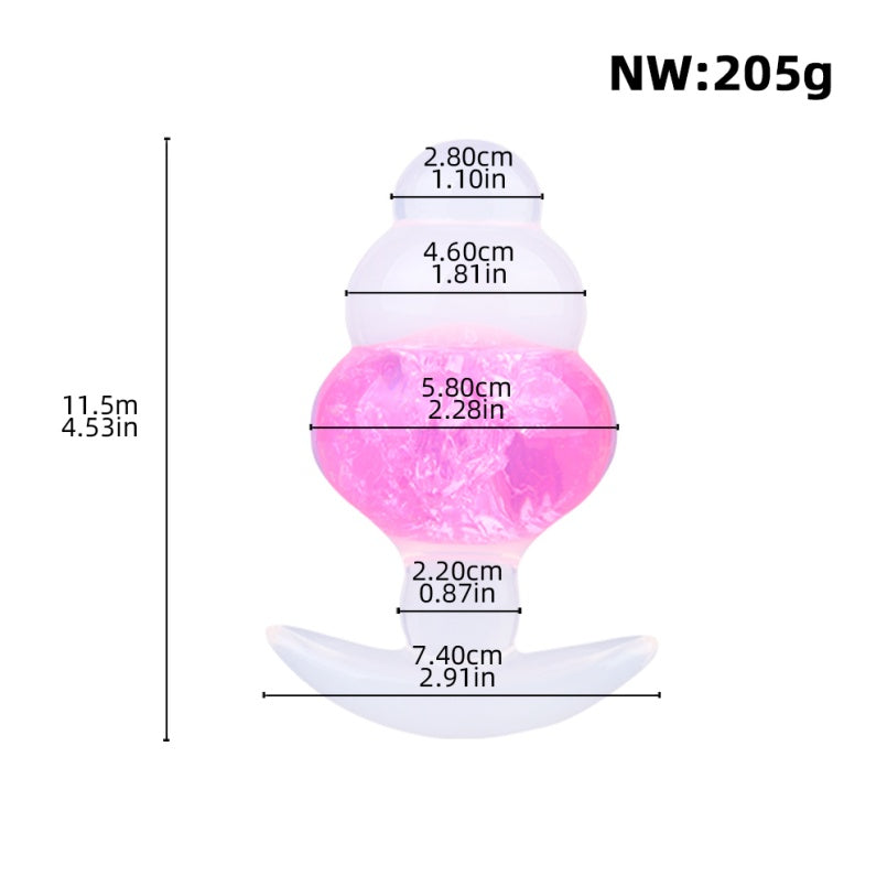 Jelly Silicone Butt Plug Fantasy Dildo – Anchor Design for Stability and Body-Conforming Fit