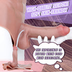 Realistic Squirting Cock Sleeve Panty — Wearable Silicone Penis Sheath Underwear for Size & Stamina