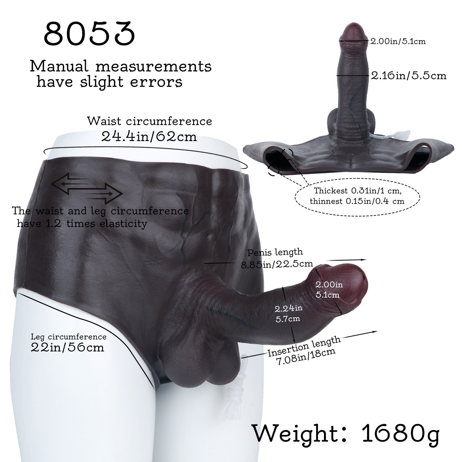 Realistic Squirting Cock Sleeve Panty — Wearable Silicone Penis Sheath Underwear for Size & Stamina
