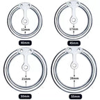 Flat Chastity Cage with Metal Inverted