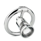 Flat Chastity Cage with Metal Inverted