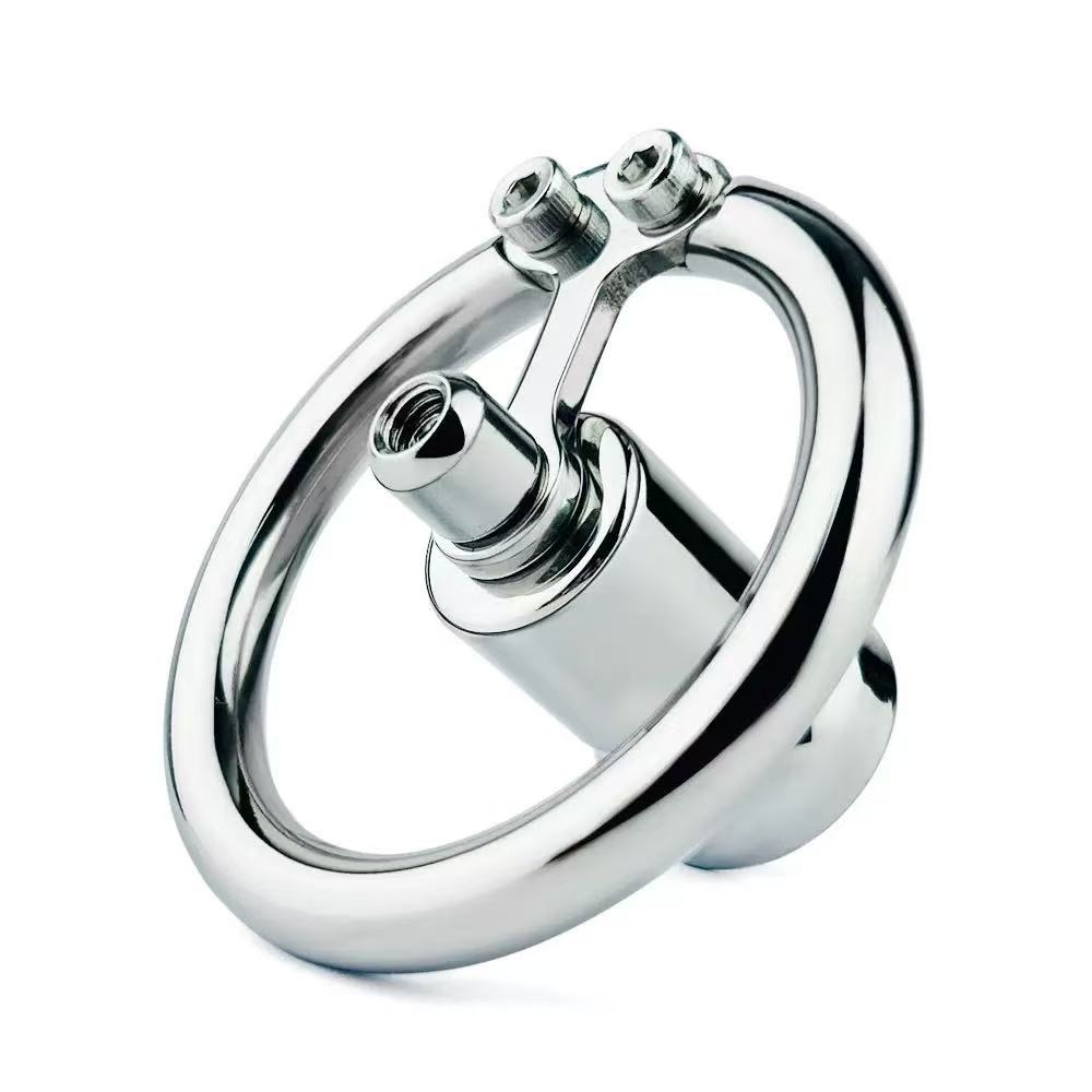 Flat Chastity Cage with Metal Inverted