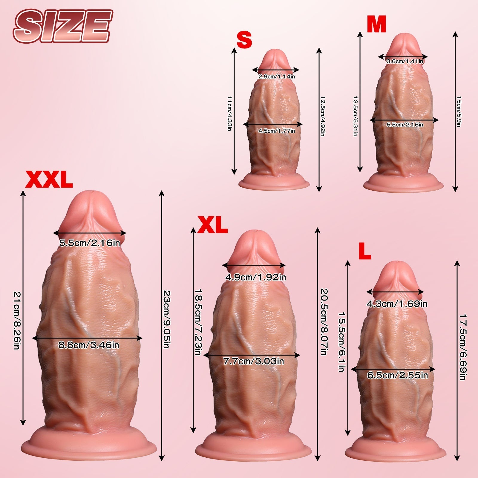 Flesh Dildo With Suction Cup - Tarisss Sex Toy Store
