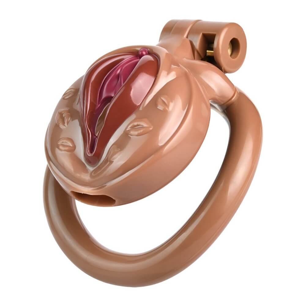 Flesh Resin Male Sissy Chastity Cage - Tarisss Sex Toy Store