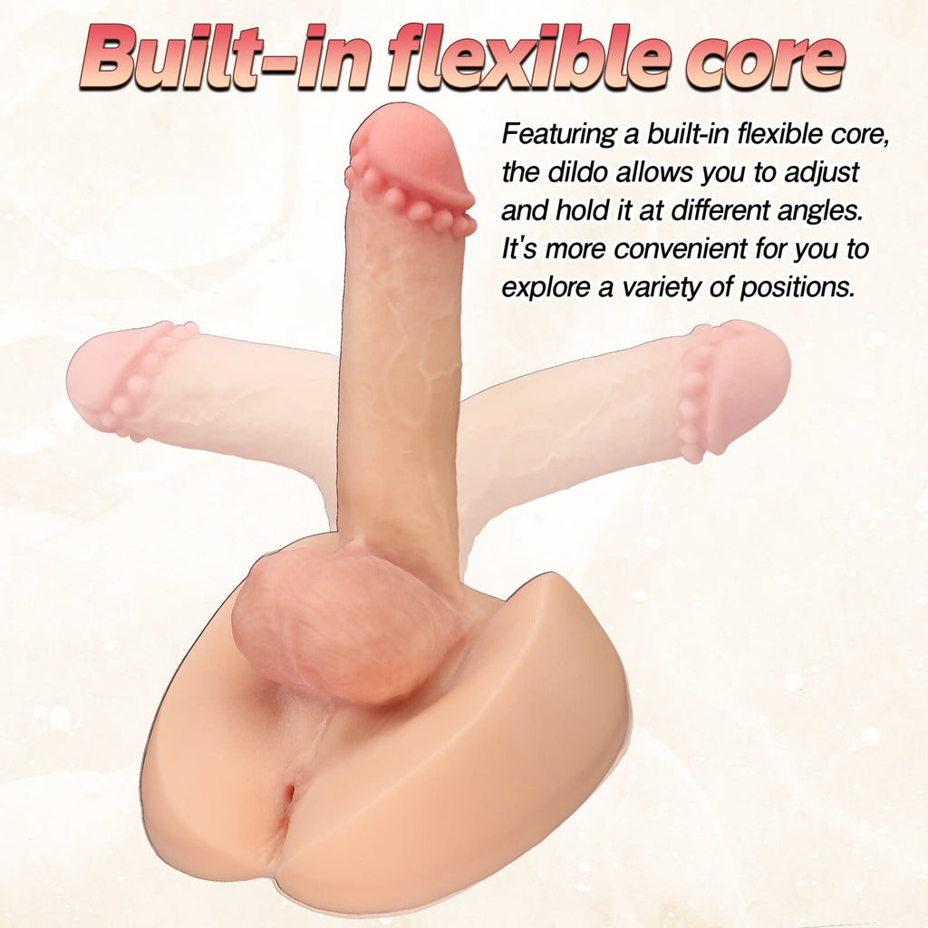 Flexible Realistic Dildo with Thick Base - Tarisss Sex Toy Store