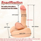 Flexible Realistic Dildo with Thick Base - Tarisss Sex Toy Store