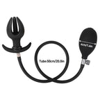 Flower - Inflatable Butt Plug - Silicone Anal Plug