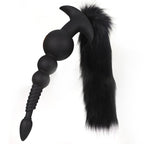 Fox 12 inch Extra Long Anal Bead with Tail - Tarisss Sex Toy Store