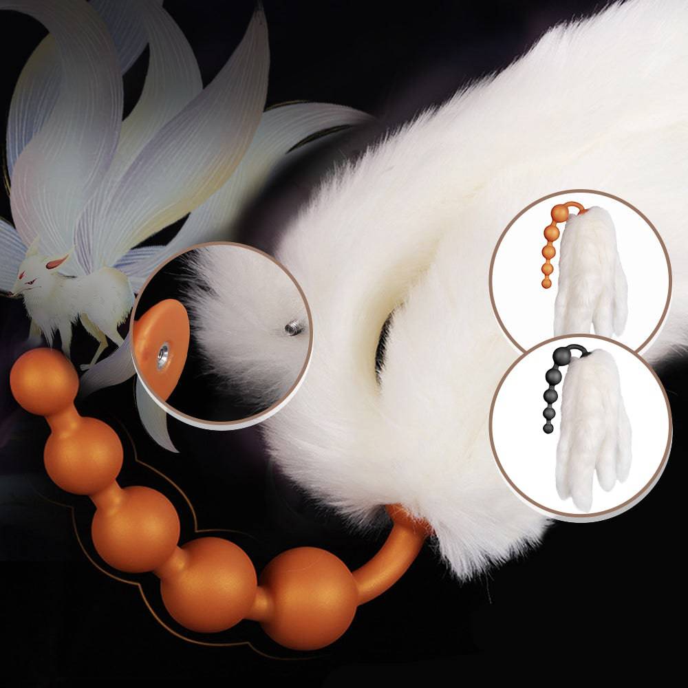 Fox 16 Inch Progressive Cosplay Long Anal Bead - Tarisss Sex Toy Store